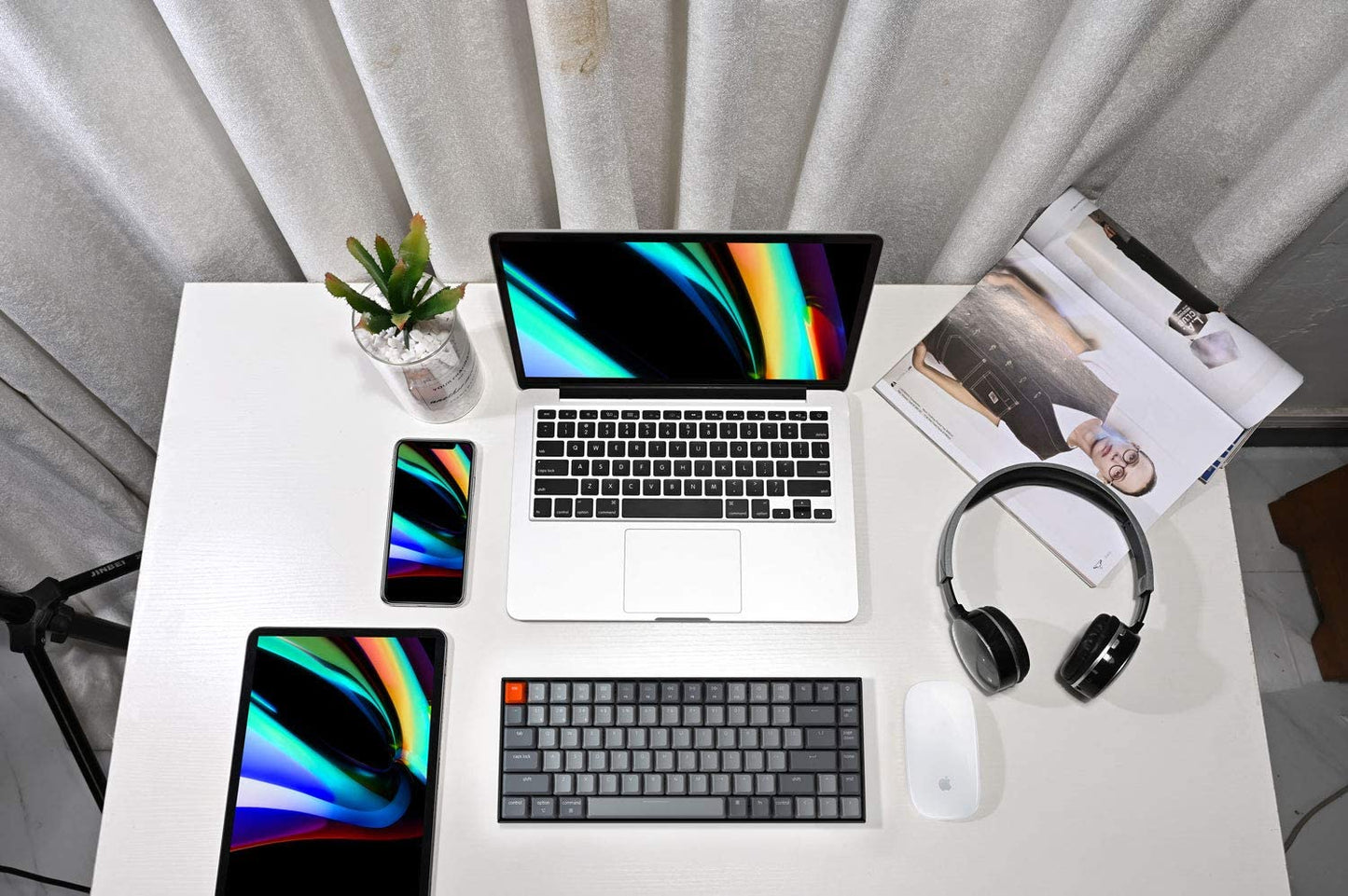 K2 75% Layout RGB Bluetooth Wireless Mechanical Keyboard with Super Brown Switch, Anti-Ghosting, N-Key Rollover - Compact 84 Keys USB Wired Gaming Keyboard for Mac and Windows (Version 2)