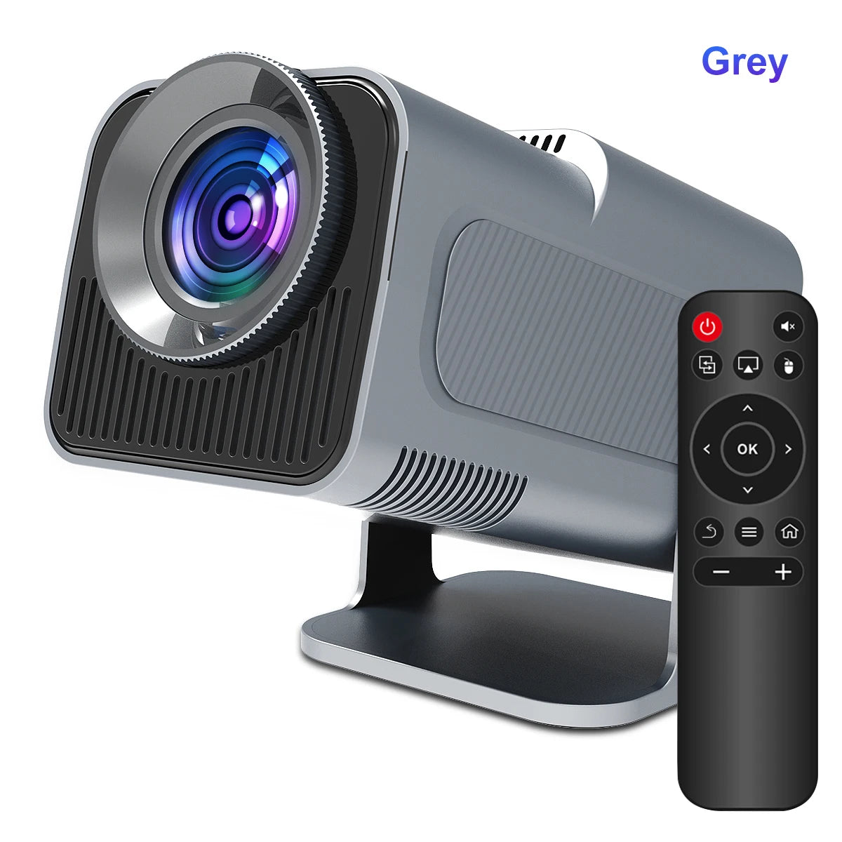 4K Native 1080P Android 11 Projector with 390 ANSI Lumens, Dual WiFi 6, and Bluetooth 5.0 - Upgraded HY320 Portable Outdoor Cinema Projector