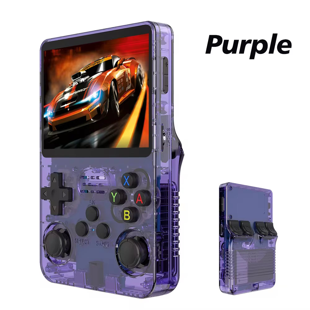 R36S Retro Handheld Video Game Console with Linux System, 3.5-Inch IPS Screen, and 64GB Preloaded Games