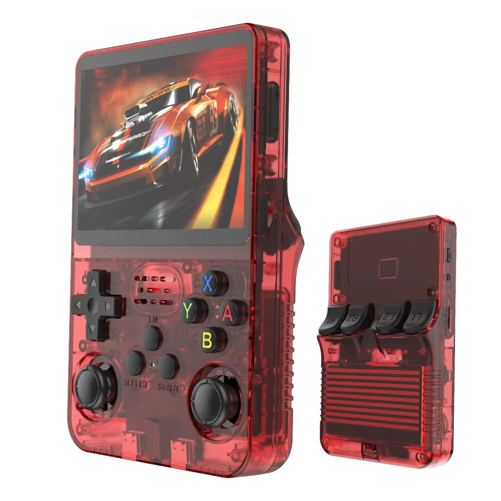 R36S Retro Handheld Video Game Console with Linux System, 3.5-Inch IPS Screen, and 64GB Preloaded Games