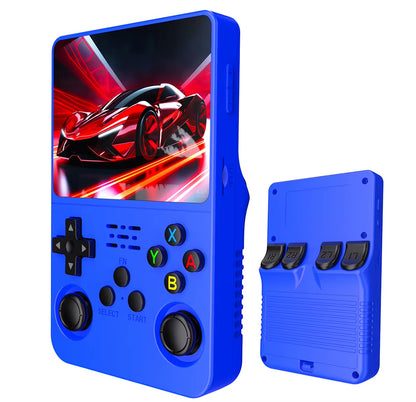 R36S Retro Handheld Video Game Console with Linux System, 3.5-Inch IPS Screen, and 64GB Preloaded Games
