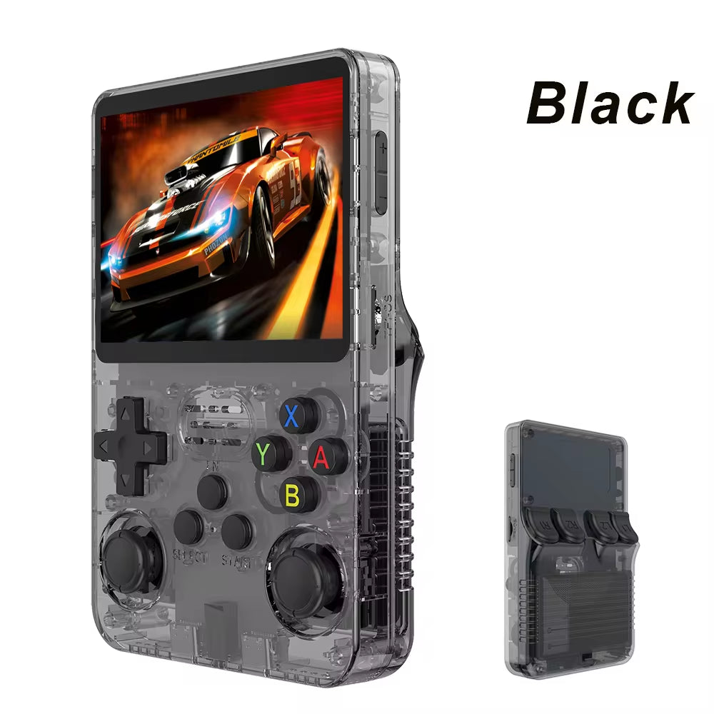 R36S Retro Handheld Video Game Console with Linux System, 3.5-Inch IPS Screen, and 64GB Preloaded Games