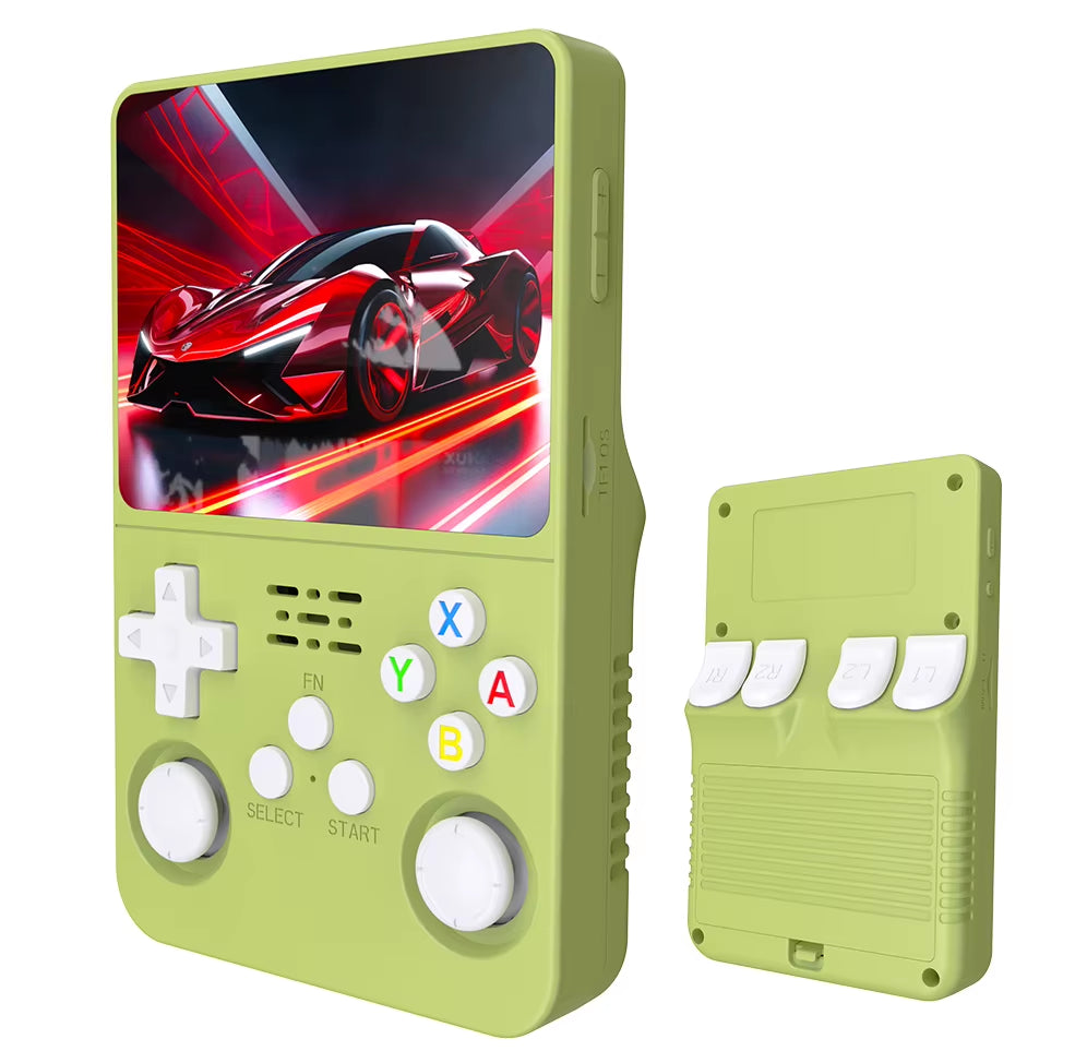 R36S Retro Handheld Video Game Console with Linux System, 3.5-Inch IPS Screen, and 64GB Preloaded Games