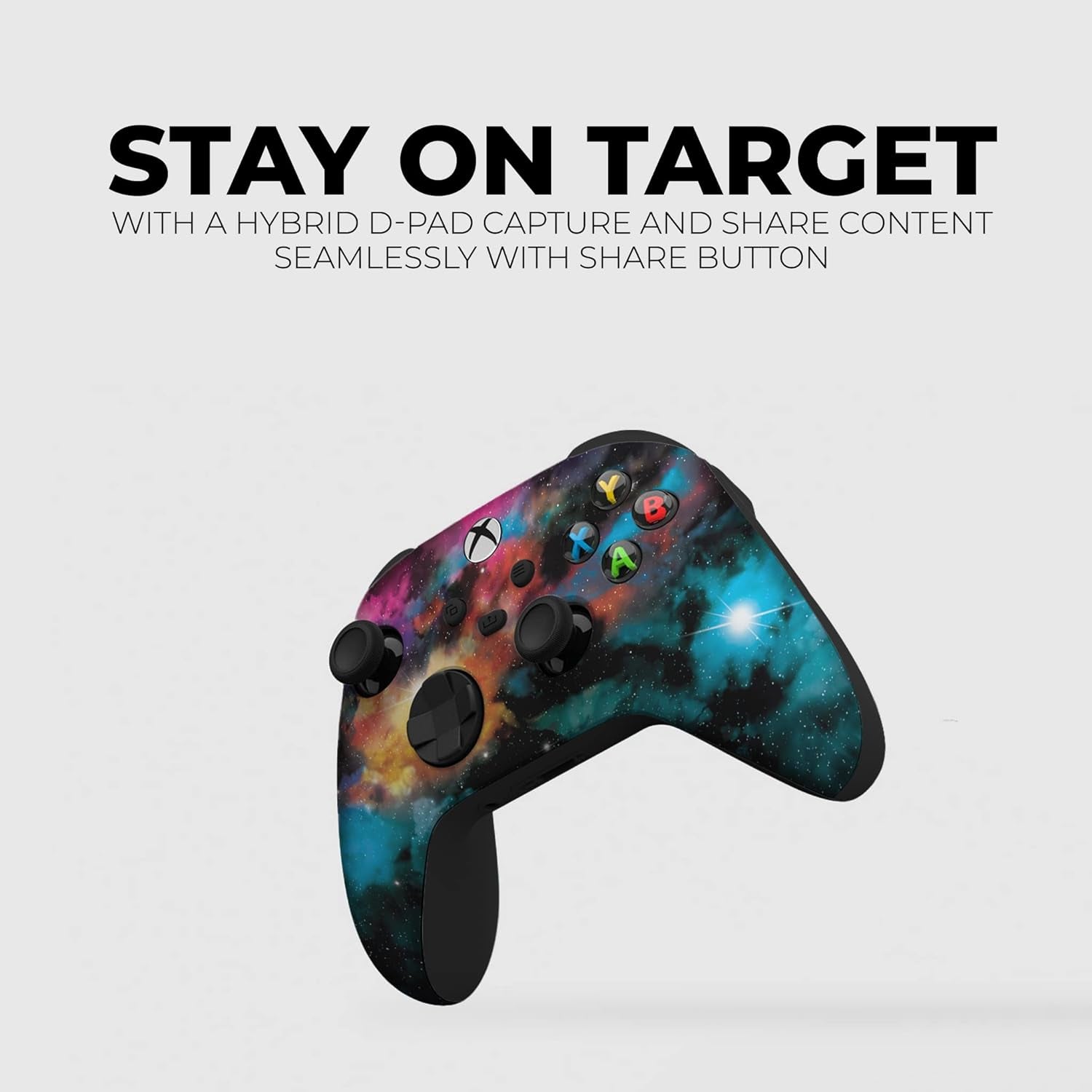 Galaxy Custom Wireless Xbox Controller Compatible with Xbox One and Xbox Series X/S | Proudly Customized in the USA with Durable Hydro-Dip Printing (MODDED)