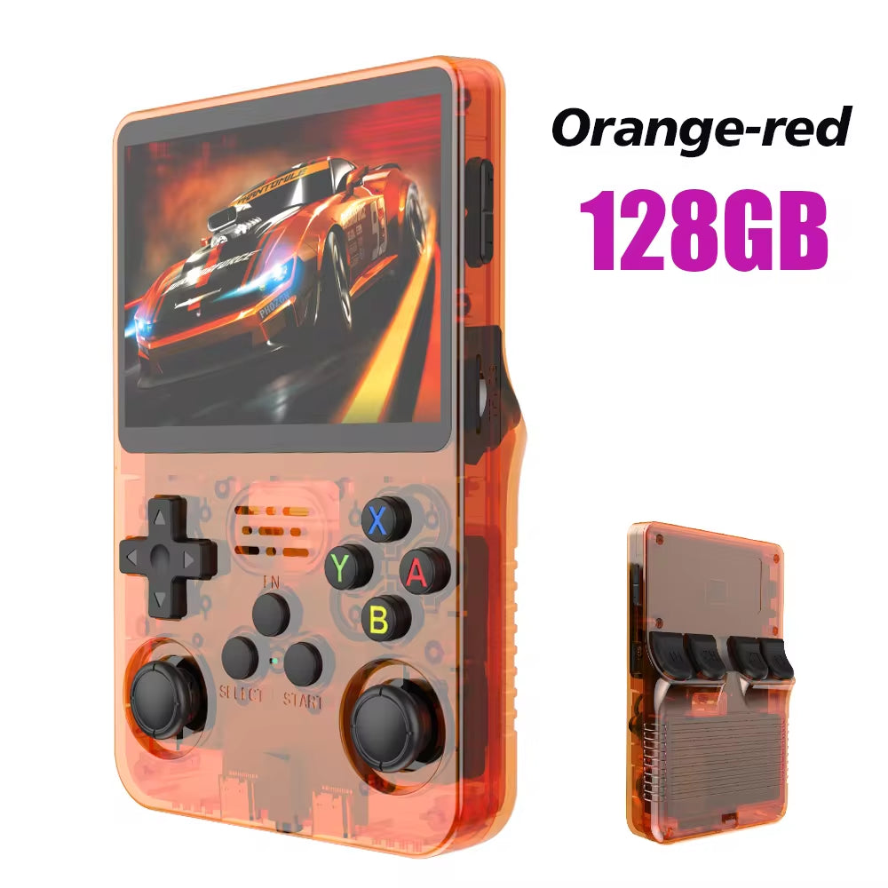R36S Retro Handheld Video Game Console with Linux System, 3.5-Inch IPS Screen, and 64GB Preloaded Games
