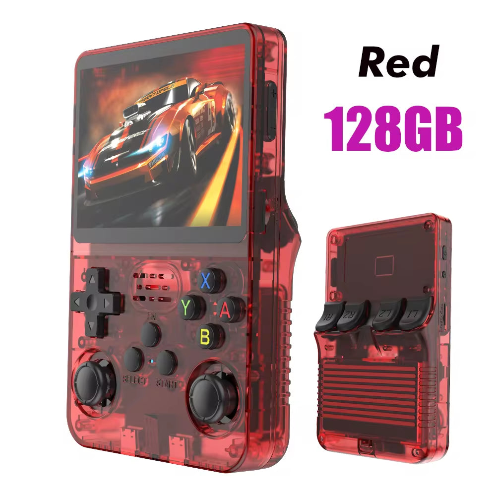 R36S Retro Handheld Video Game Console with Linux System, 3.5-Inch IPS Screen, and 64GB Preloaded Games